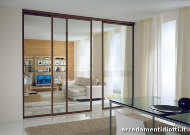 Xila porta scorrevole soffitto trasp